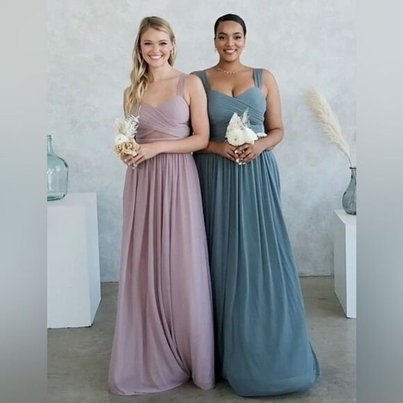 NEW Birdy Grey Elsye Bridesmaid Long Maxi Dress in Sea Glass Green Size XXL - Picture 6 of 16